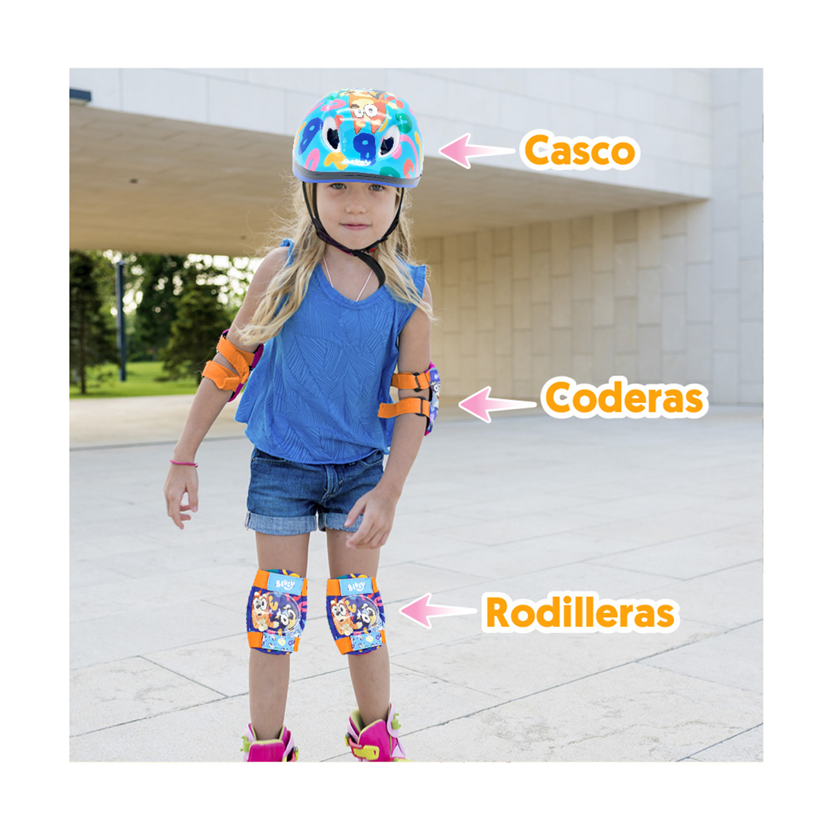 Casco Infantil con Accesorios Bluey Apache