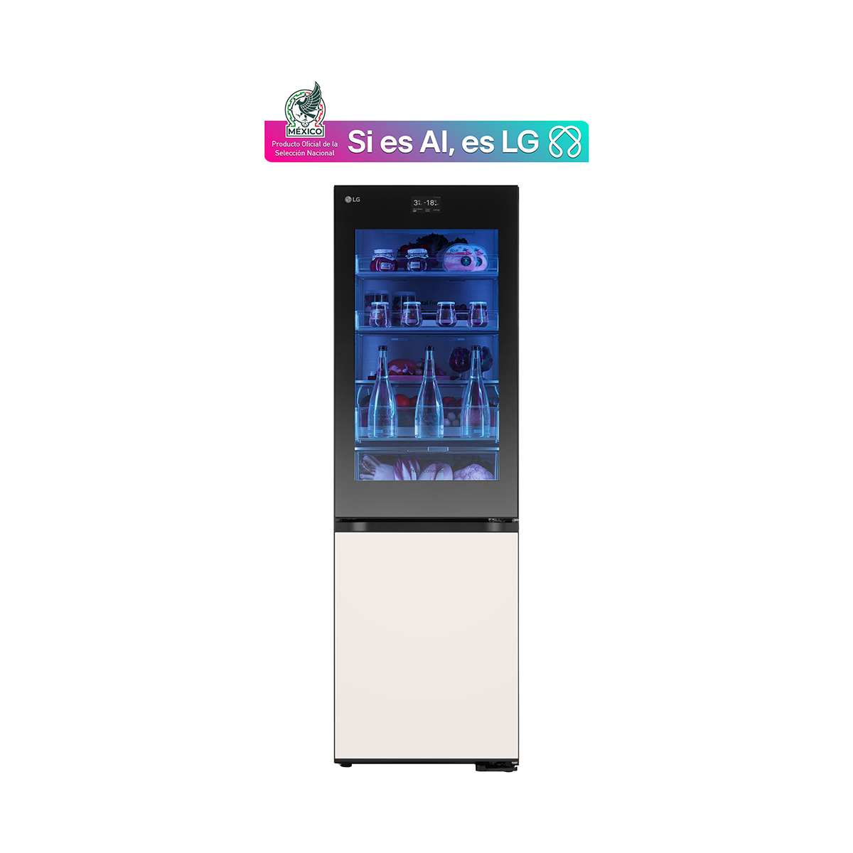 Refrigerador Lg Bottom Freezer 12P Gb35Bvb Beige