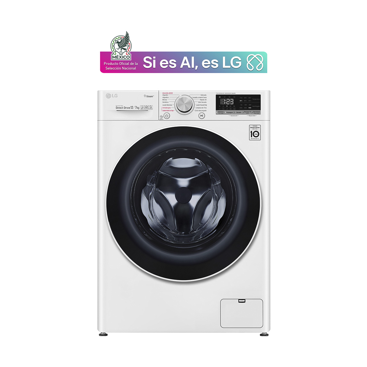 Lavasecadora Lg Carga Frontal 12Kg Wd12Wvc4S6 Blanca