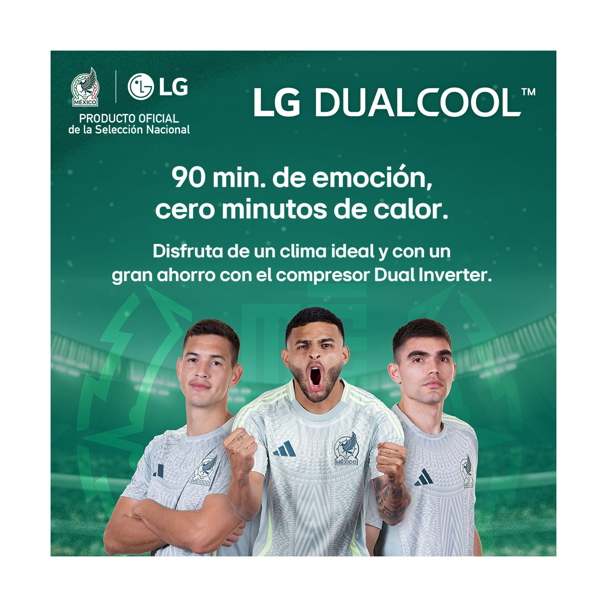 Aire Acondicionado LG Dualcool Inverter 1 Tonelada Solo Frío 220V-Vx122C3