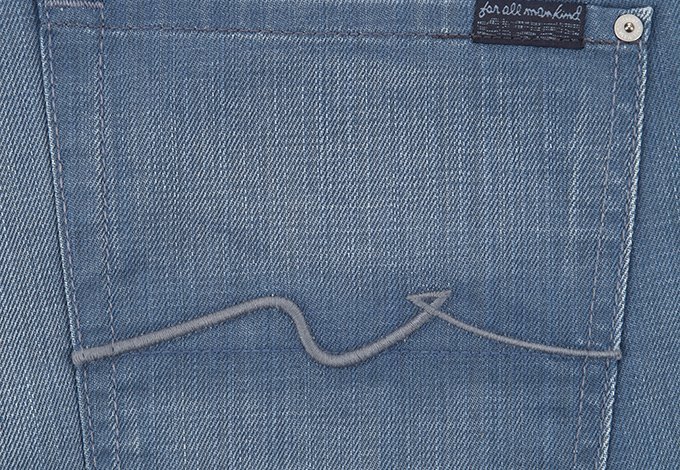 Jeans Seven Straight en Azul