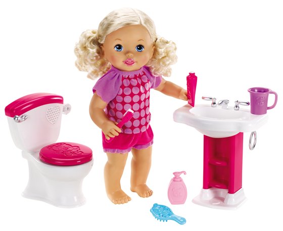 Little Mommy Bebita Hora de Ir al Baño Mattel