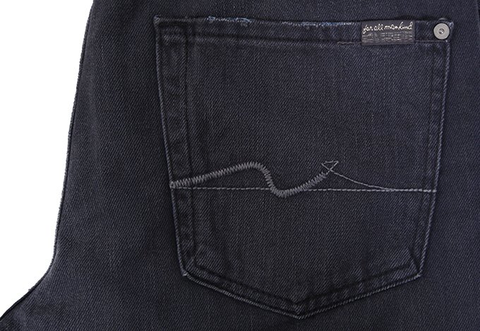 Jeans Standard Seven Gris