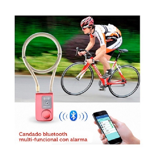 Candado Bluetooth Con Cable De Seguridad Para Bicicletas