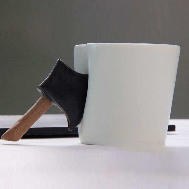Taza de ceramica modelo Hacha para cafe