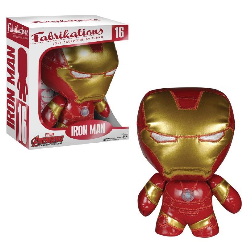 Muñeco Funko Fabrikations del Personaje Iron Man en Material de Peluche.