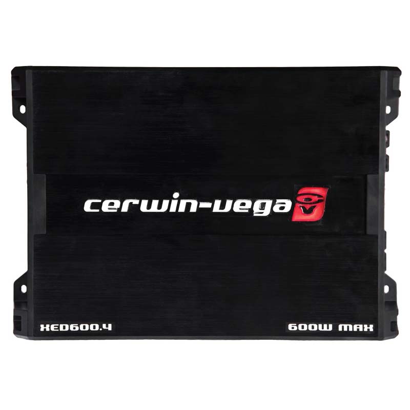 Amplificador para Auto Cerwin Vega XED600.4, Clase AB con 600 Watts de Potencia, 4 Canales.