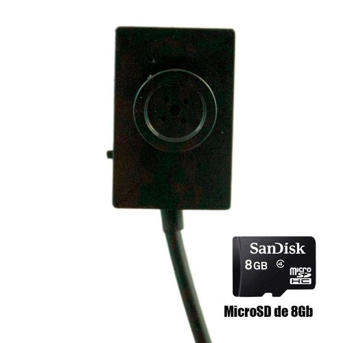 Camara espia en forma de Boton con micro SD  de 8GB