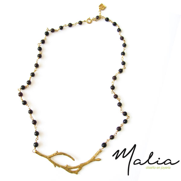 Collar Rama con Granates