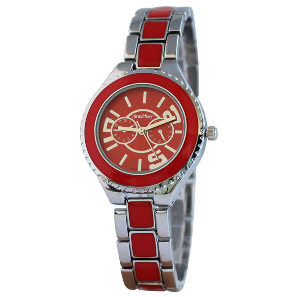 Reloj NINE2FIVE modelo AWRM06SLRJ en color rojo