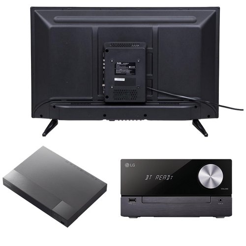 Combo Smart TV 32 pulgadas Blu ray  Sony y Minicomponte