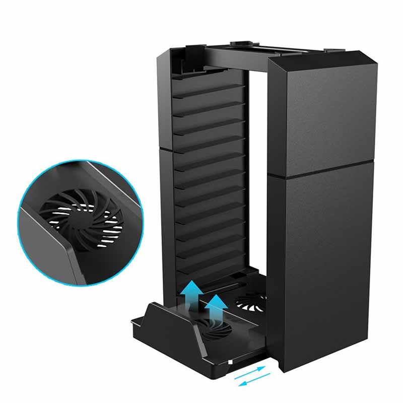 PS4 Base Enfriadora Organizador De Discos Para PlayStation 4 / Slim / Pro (Organiza Discos)