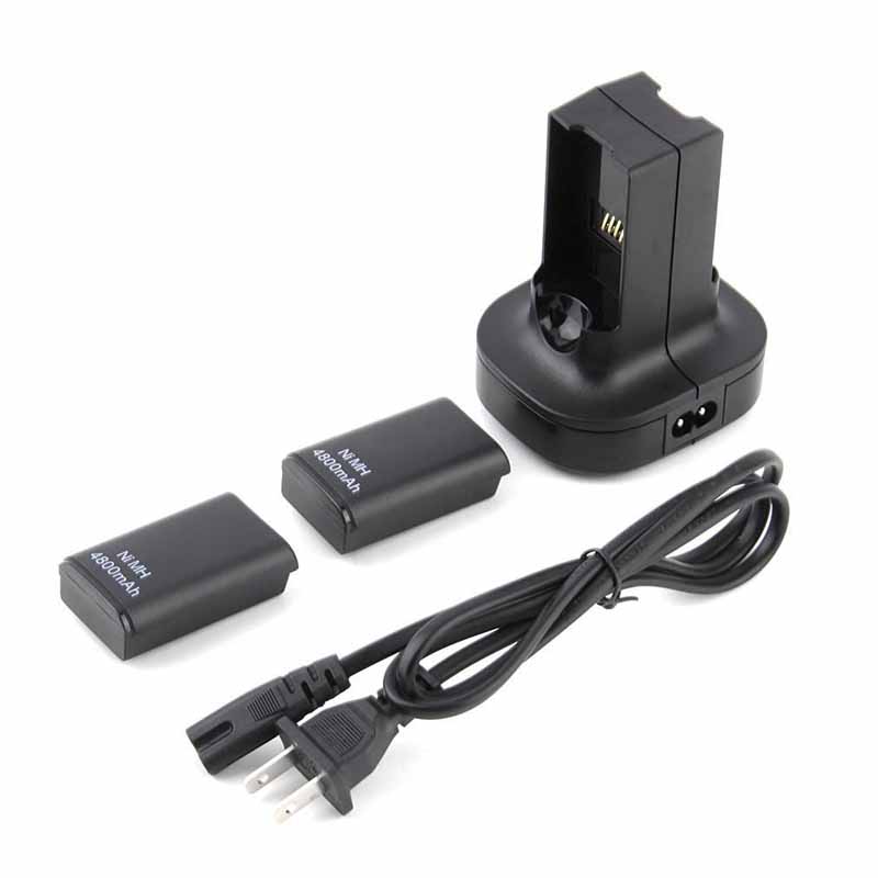 Dual Battery Charging Dock Holder Fit For Xbox 360 Rechargeable Battery Dual Battery Charging Dock Holder Fit For Xbox 360 Rechargeable Battery