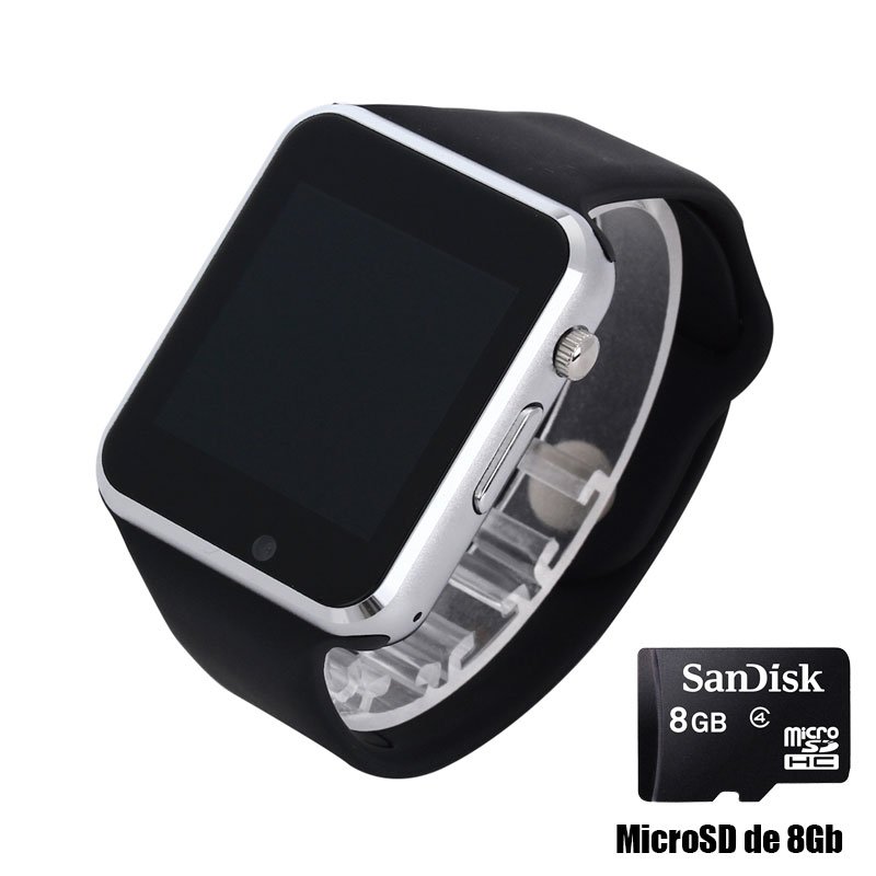 Reloj celular smartwatch Cámara Sim inteligente A1 con Micro sd de 8gb
