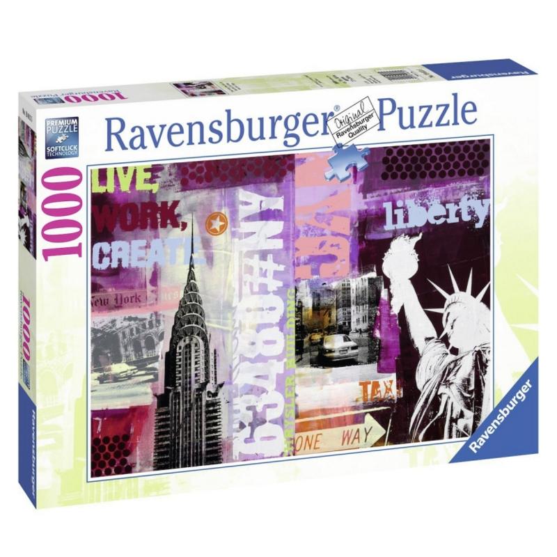 Collage New York Rompecabezas 1000 Piezas Ravensburger