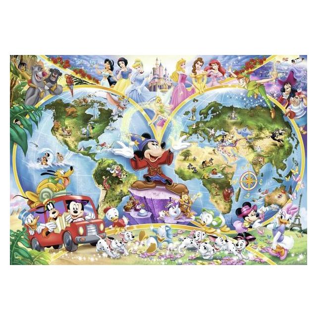 Mapa De Disney Rompexabezas 1000 Piezas Ravensburger