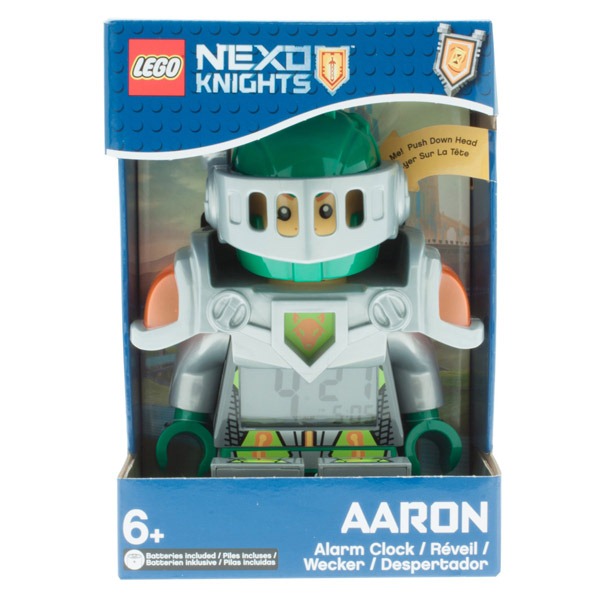 Reloj Despertador Nexo Knights Aaron clock  modelo 9009426