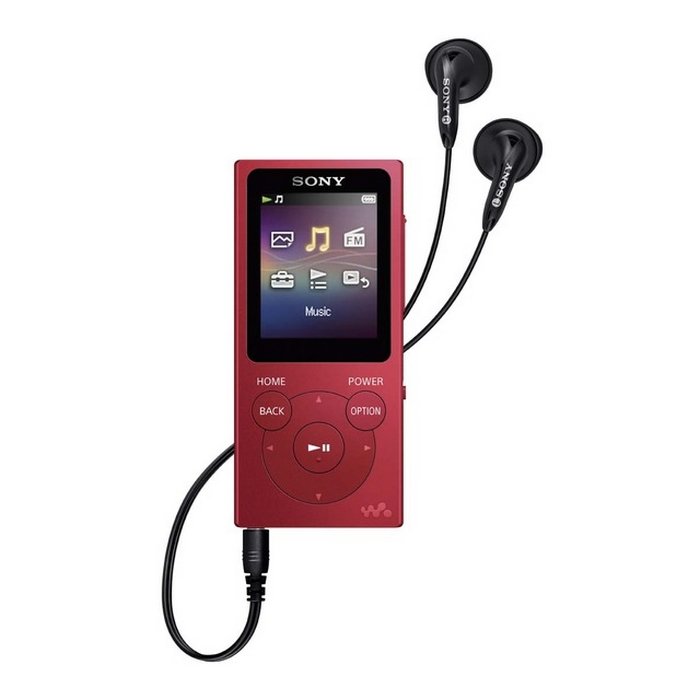 Walkman reproductor de MP3?Sony Rojo NW-E393