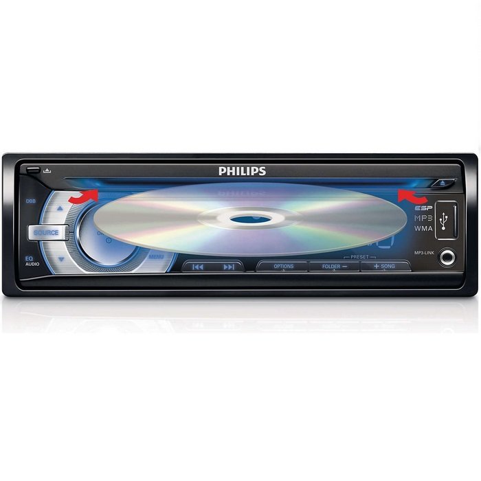 Autoestéreo Philips desmontable CD USB MP3 45W x4 CEM-2300BT----