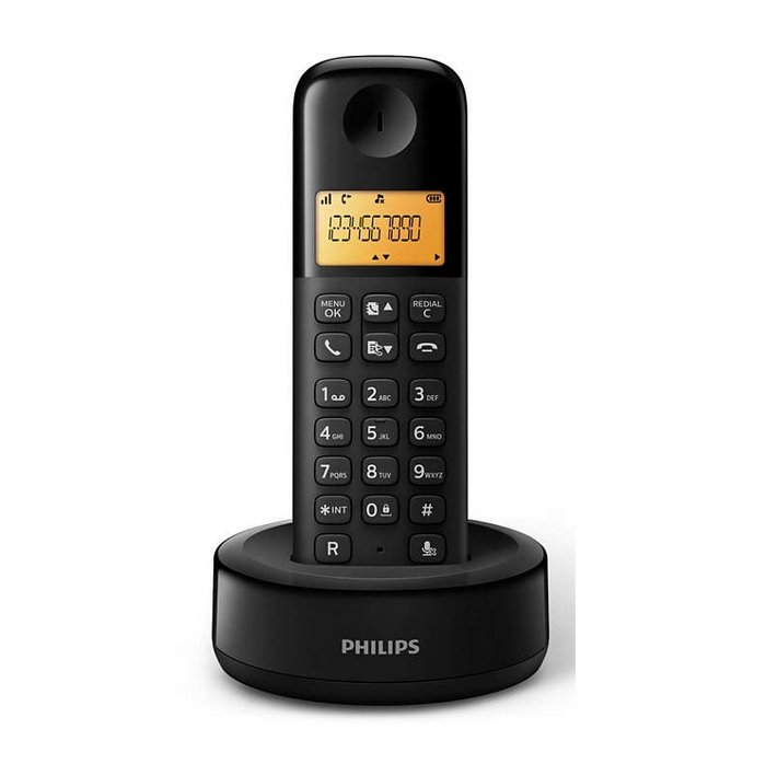 Teléfono inalámbrico Philips volumen automático D-1301B----