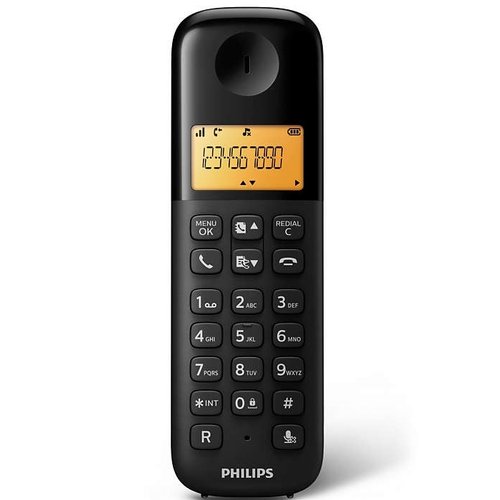 Teléfono inalámbrico Philips volumen automático D-1301B----