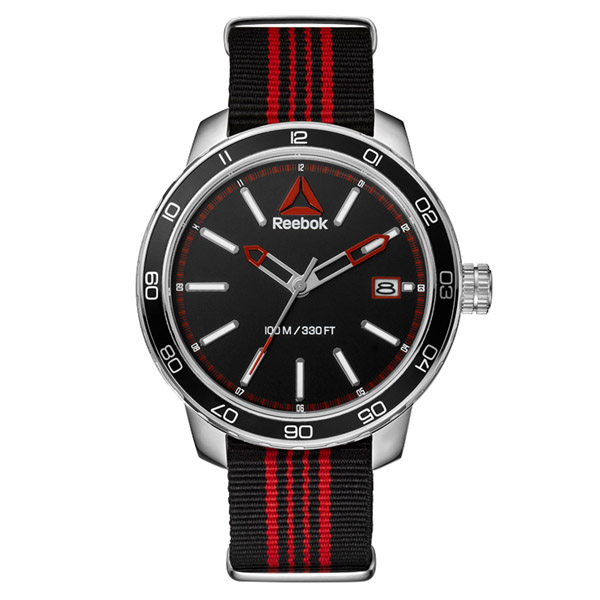 Reloj Reebok para Caballero modelo RD-FOR-G3-S1NB-BR en color Negro y rojo