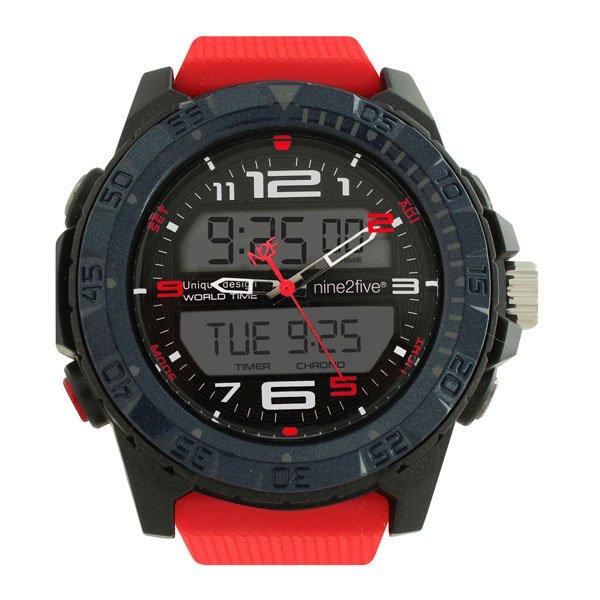 Reloj Nine2Five para caballero modelo DLIM10RJRJ color Rojo