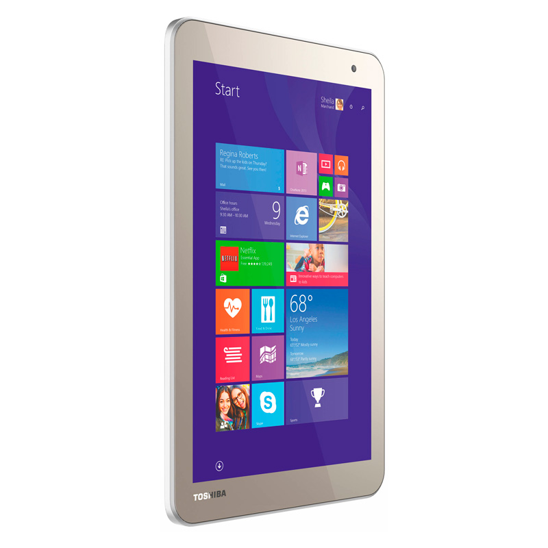 Tablet Toshiba Encore 2 WT8-B264 ATOM Z3735F RAM 2GB SSD 64GB Windows 8.1 WiFi Bluetooth LED 8-Dorado
