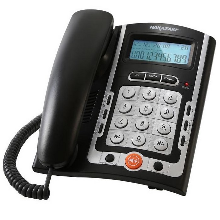 Teléfono de escritorio Nakazaki Calculadora,Alarma 8613