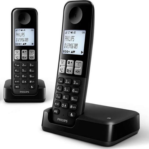 Teléfono Philips inalámbrico manos libres hasta 300m D-2303B