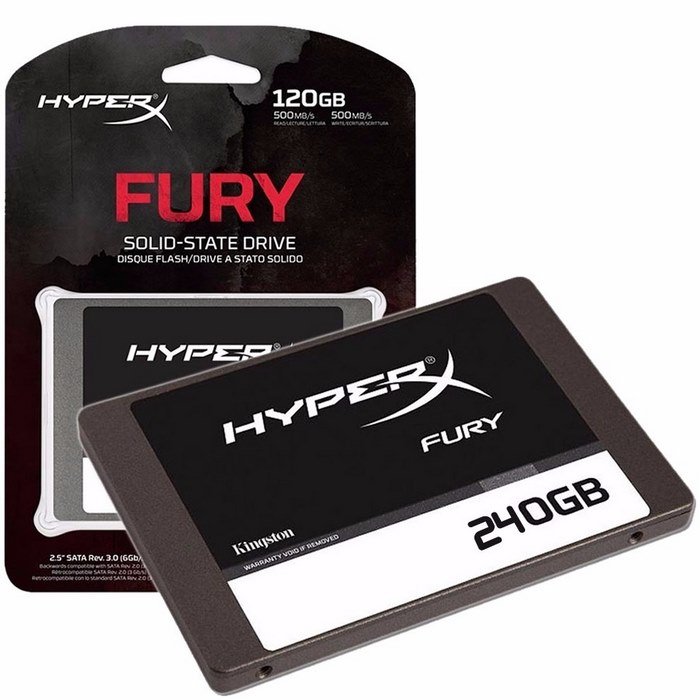 Disco Duro Sólido Kingston SSDNow 240 GB 550MB/s Hyper Fury