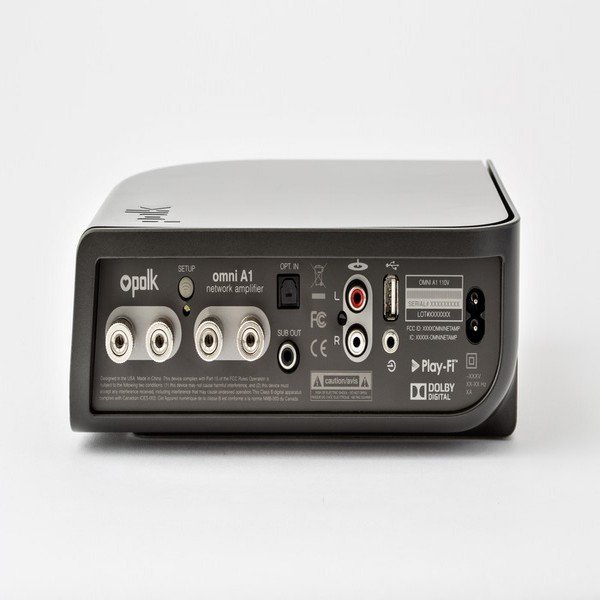 Amplificador Inalámbrico Polk Omni A1 75 Watts X 2 Estereo USB/ Optico - Silver