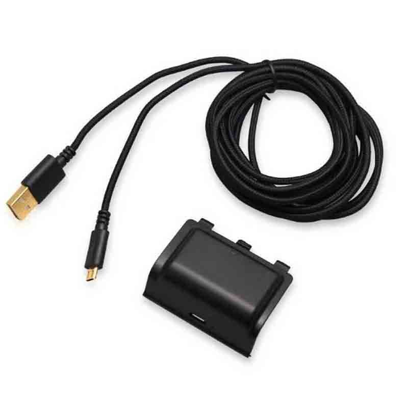 Xbox One Kit Carga Juega 1200 mAh + Cable (Negro)