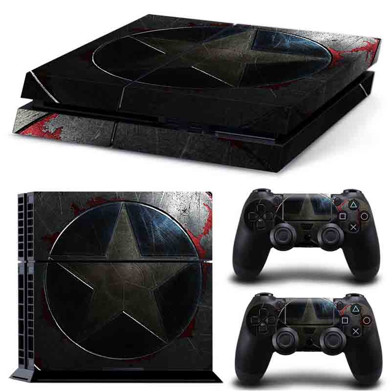 PS4 Skin Estampas Para PlayStation 4 (Capitán América)