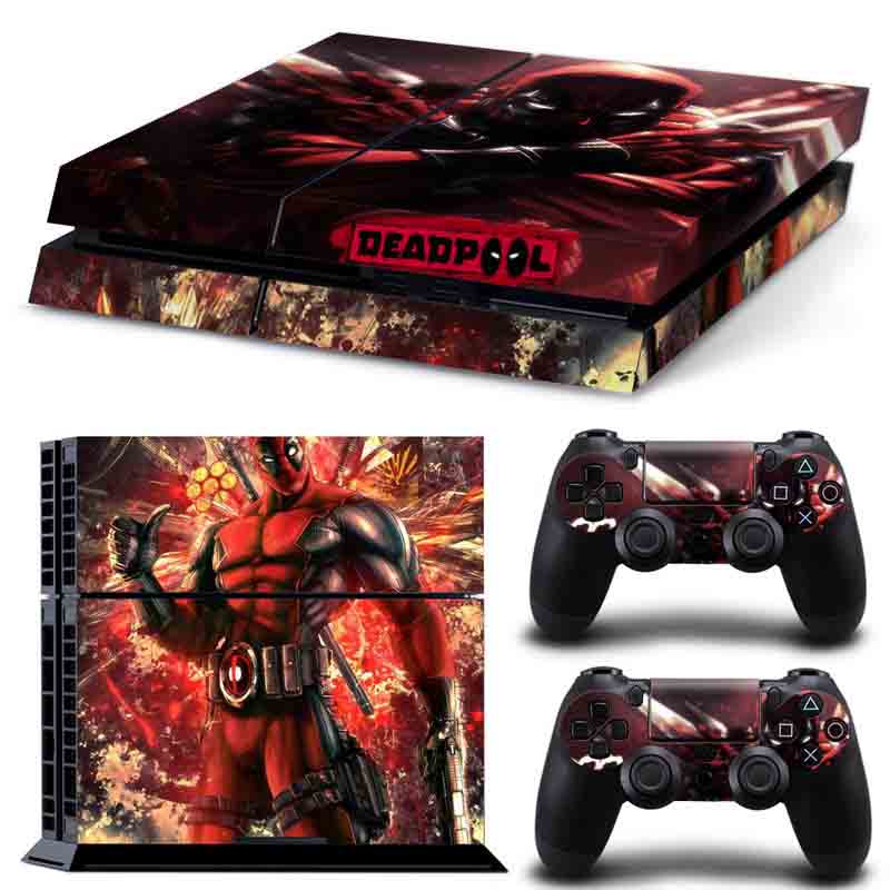 PS4 Skin Estampas Para PlayStation 4 (Dead Pool)