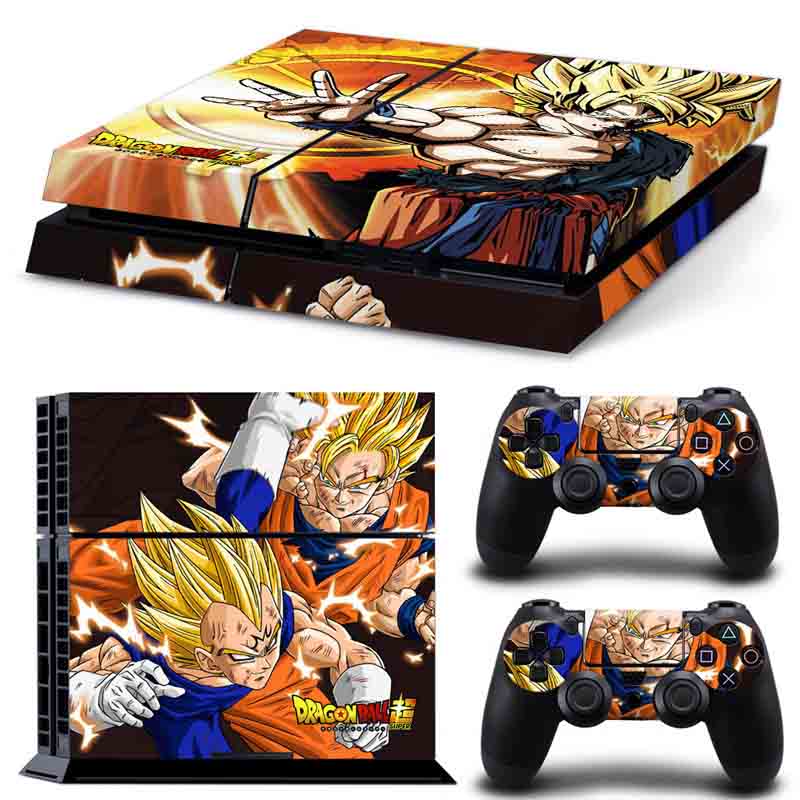 Ps4 Skin Estampas Para Playstation 4 (Dragon Ball Peleando)