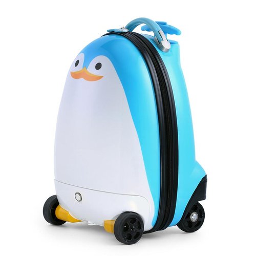 Mochila Suitcase Dirigible a Control Remoto Mod. Pinguino Contiene de Regalo Muñecos Funko de Star Wars R2D2 y Kylo Ren