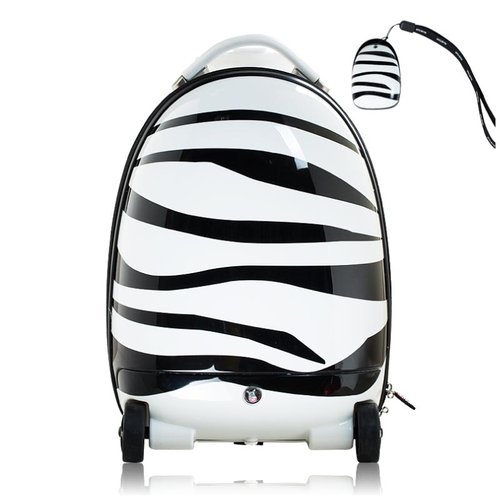 Mochila Suitcase Dirigible a Control Remoto Mod. Zebra Contiene Muñecos Funko de Star Wars R2D2/ Kylo Ren