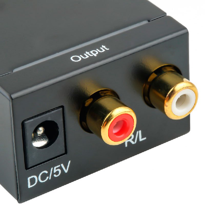 Convertidor Audio Digital Optico A Rca Análogo L/R Estereo