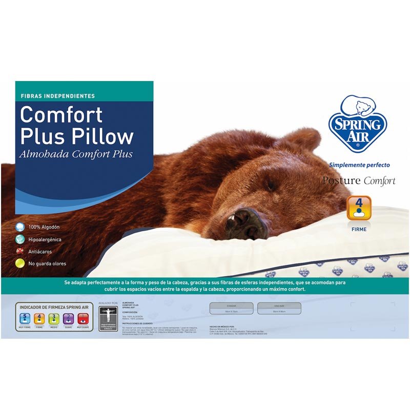 Almohada Spring Air Comfort Plus Firme-King Size