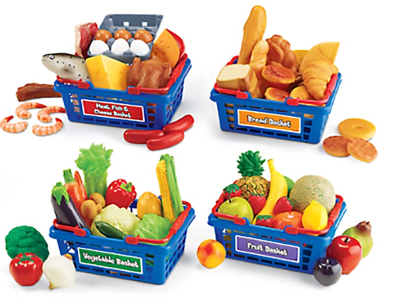 Lets Go Shopping Food Baskets - Complete Set