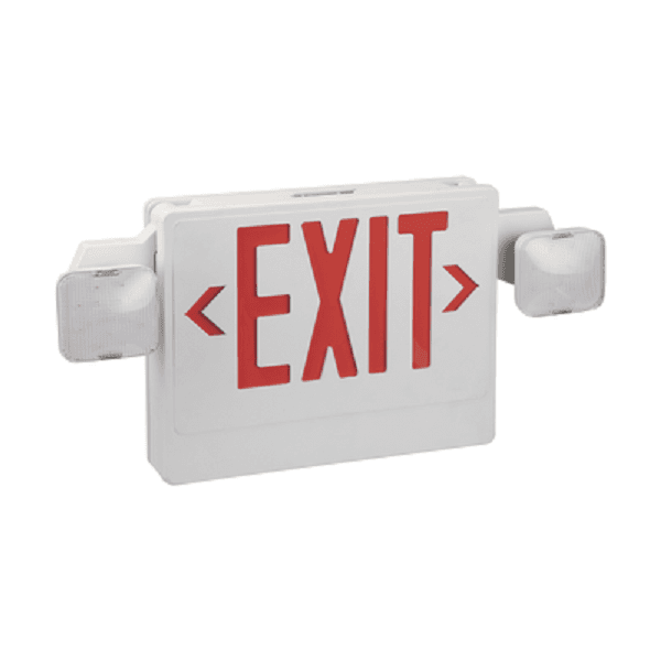 Señal de salida luminosa con batería y lamparas de emergencia