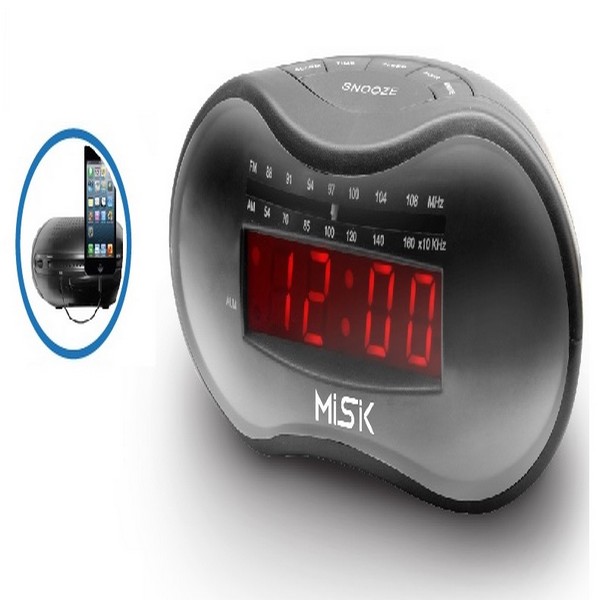 Radio Reloj Despertador AM/FM MR411 Misik Negro