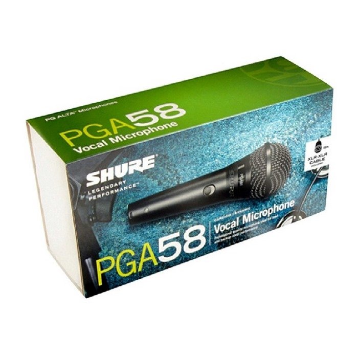 Micrófono Cardioide Shure Dinámico para Voces PGA58-XLR
