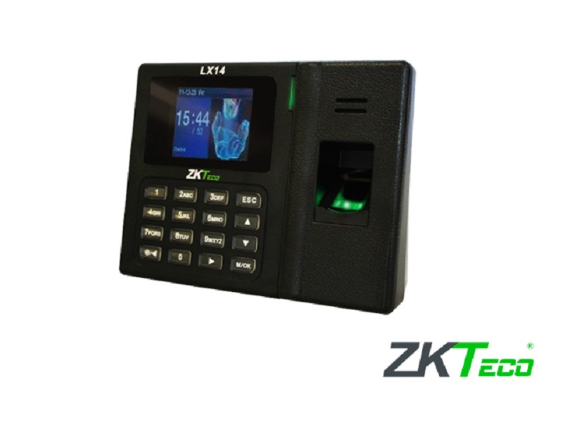 Control De Asistencia Checador Autonomo Zkteco Lx14 Biometrico De 500Huellas/500Contraseñas/50,000Registros Usbhost/ssr-Formatoexcel