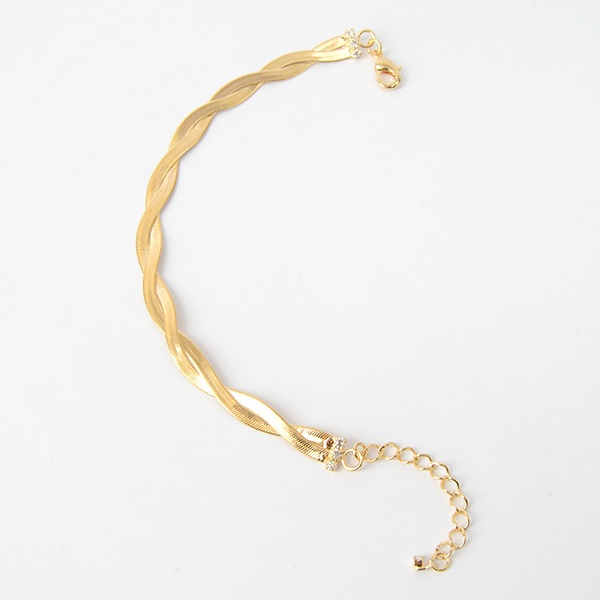 Pulsera Trama-Baño Oro 18K