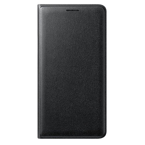 Funda Protectora Flip Wallet Negro Galaxy J3 Acce Samsung