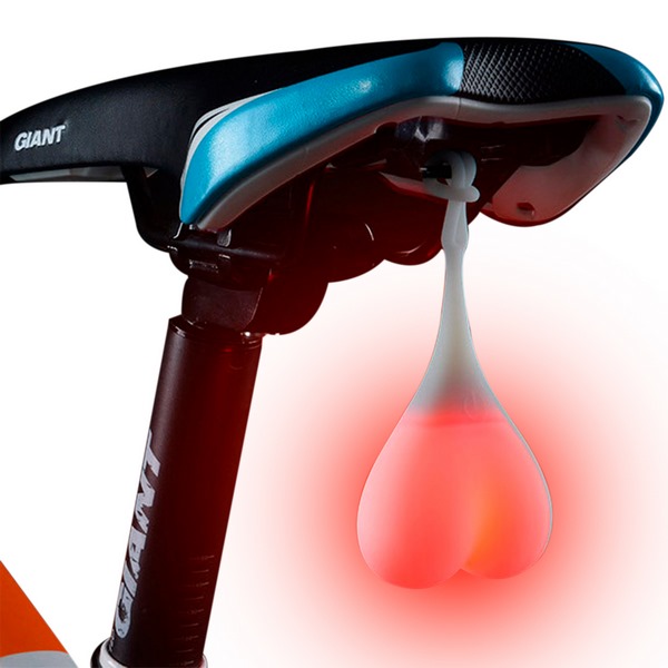 Lampara Luz Trasera Para Bicicleta En Forma De Huevos Balls Rgb