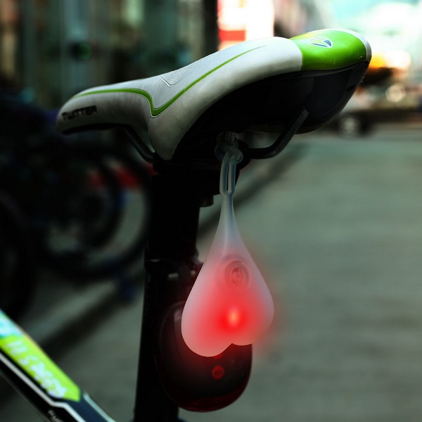 Lampara Luz Trasera Para Bicicleta En Forma De Huevos Balls Rgb