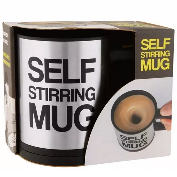 Taza Termica Con Agitador Automatico Self Stirrung Mug